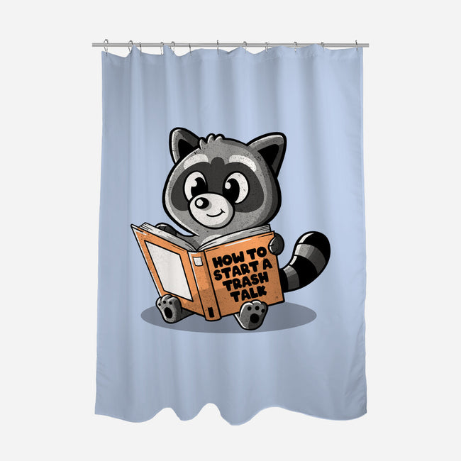 How To Start A Trash Talk-none polyester shower curtain-koalastudio