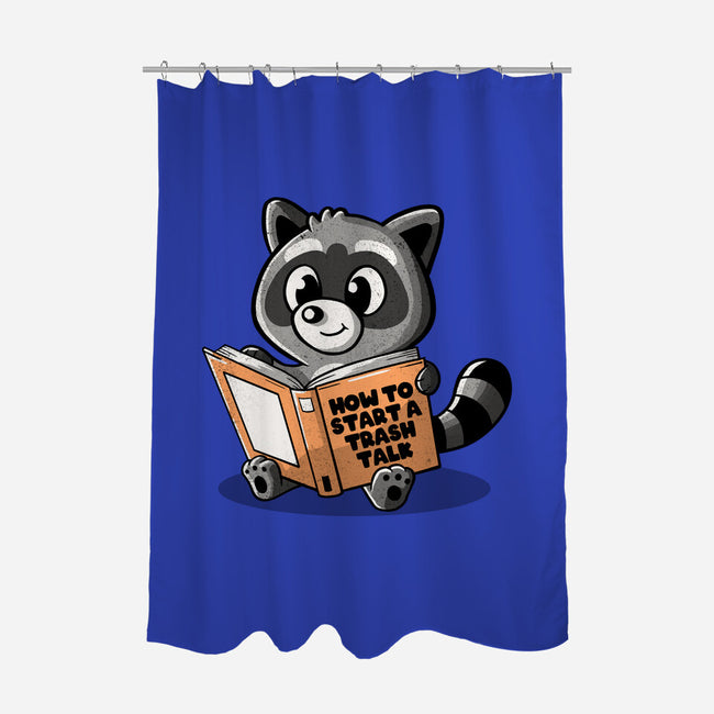 How To Start A Trash Talk-none polyester shower curtain-koalastudio