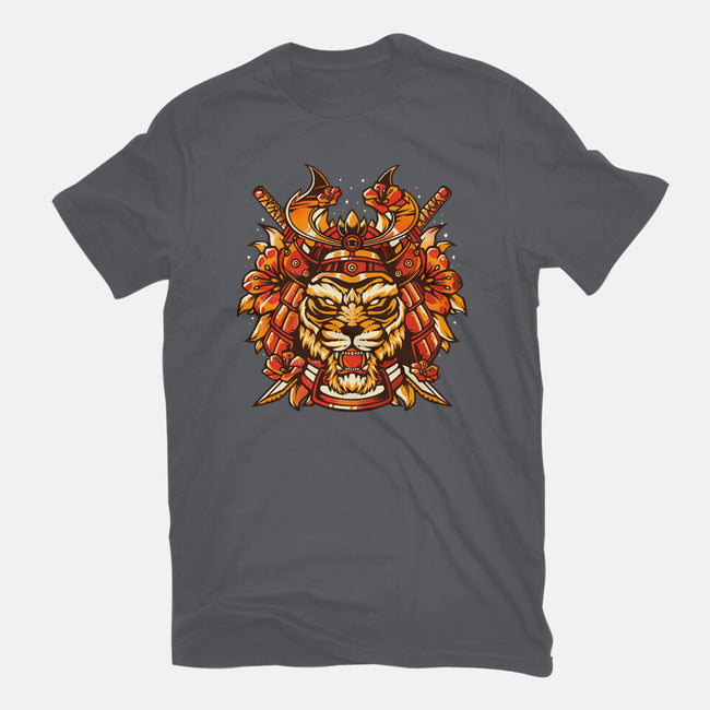 Samurai Warrior Tiger-mens basic tee-eduely
