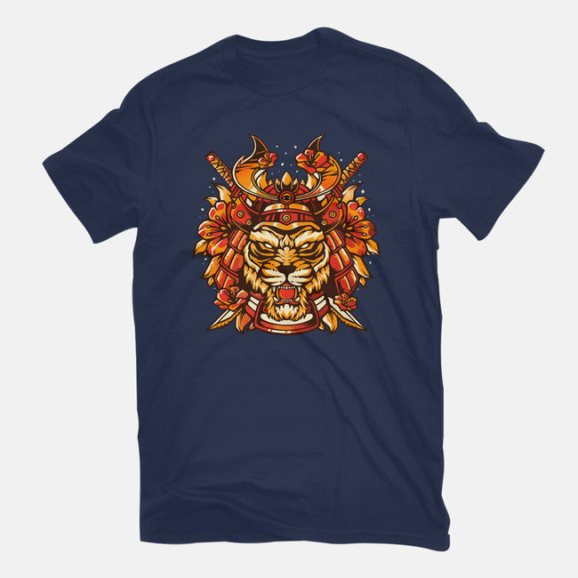 Samurai Warrior Tiger-mens basic tee-eduely