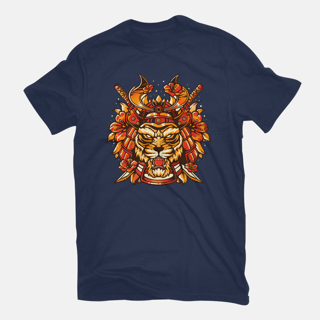 Samurai Warrior Tiger-mens premium tee-eduely