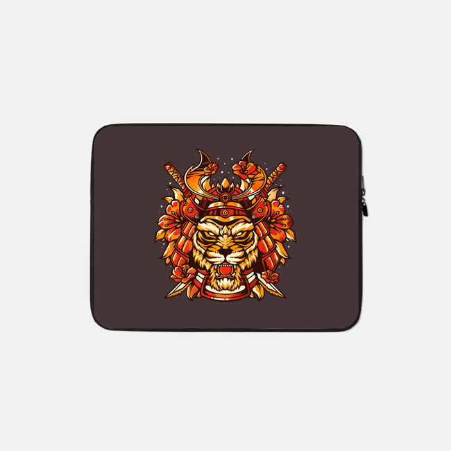 Samurai Warrior Tiger-none zippered laptop sleeve-eduely