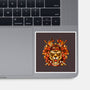 Samurai Warrior Tiger-none glossy sticker-eduely