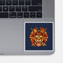 Samurai Warrior Tiger-none glossy sticker-eduely