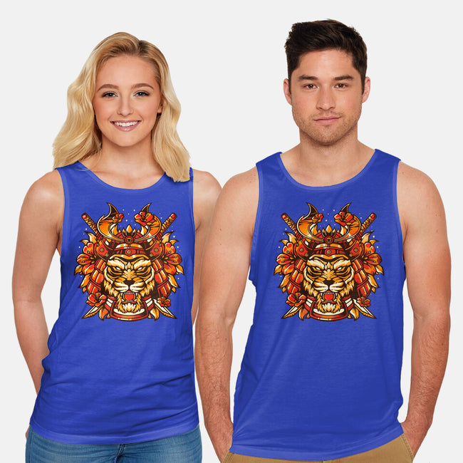 Samurai Warrior Tiger-unisex basic tank-eduely