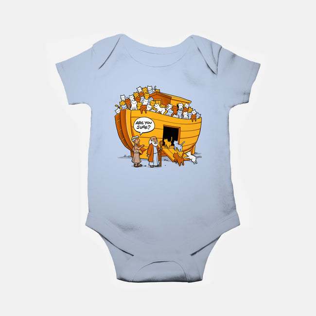 Noah's Ark Cat-baby basic onesie-tobefonseca