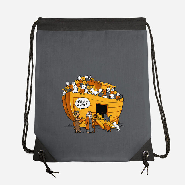 Noah's Ark Cat-none drawstring bag-tobefonseca