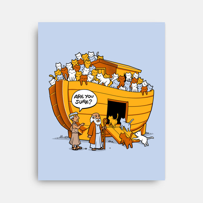 Noah's Ark Cat-none stretched canvas-tobefonseca