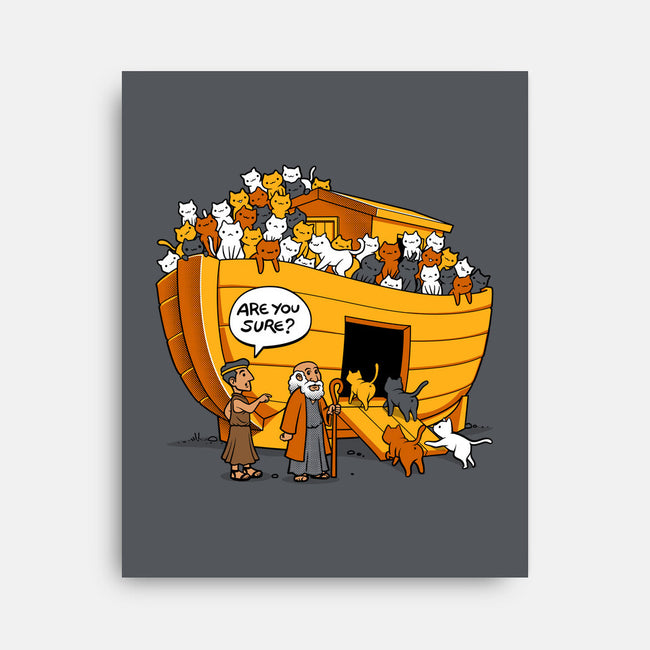 Noah's Ark Cat-none stretched canvas-tobefonseca