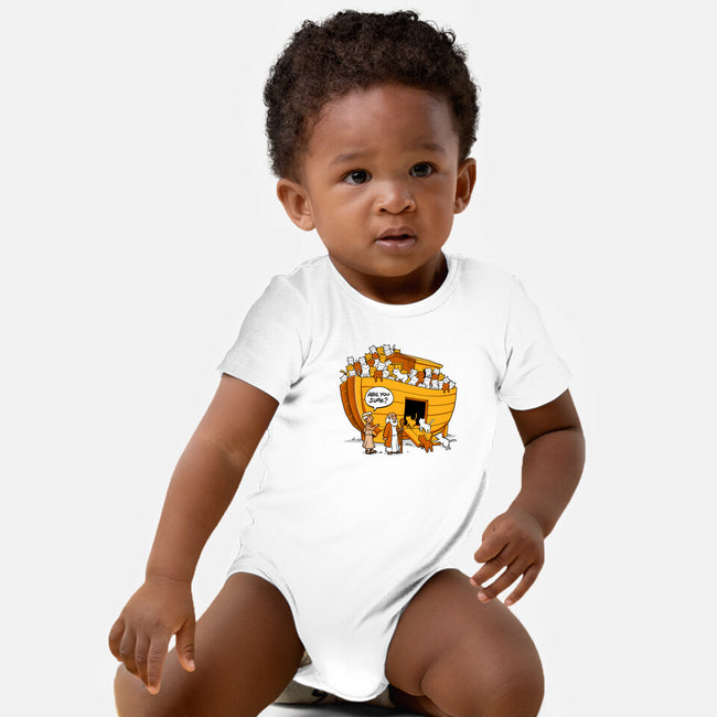 Noah's Ark Cat-baby basic onesie-tobefonseca