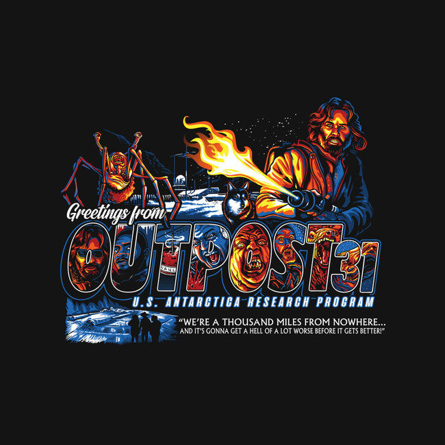 Greetings From Outpost 31-none polyester shower curtain-goodidearyan
