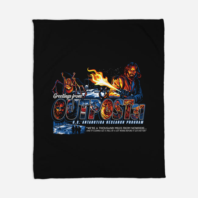 Greetings From Outpost 31-none fleece blanket-goodidearyan