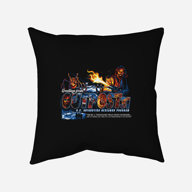 Greetings From Outpost 31-none removable cover throw pillow-goodidearyan