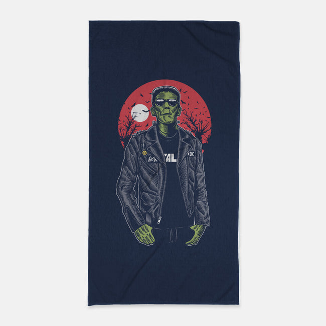 Frankenstein-none beach towel-ElMattew