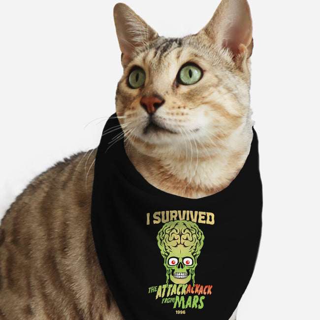 Attack Ack Ack Survivor-cat bandana pet collar-goodidearyan