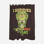 Attack Ack Ack Survivor-none polyester shower curtain-goodidearyan