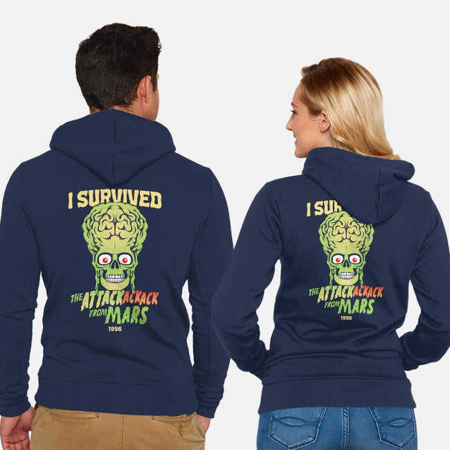 Attack Ack Ack Survivor-unisex zip-up sweatshirt-goodidearyan