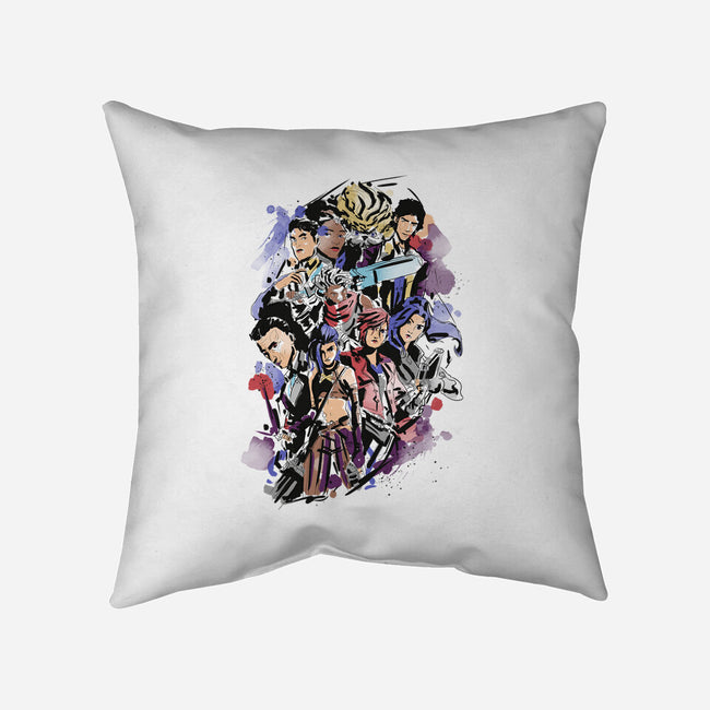 Water Arcane-none removable cover w insert throw pillow-fanfabio