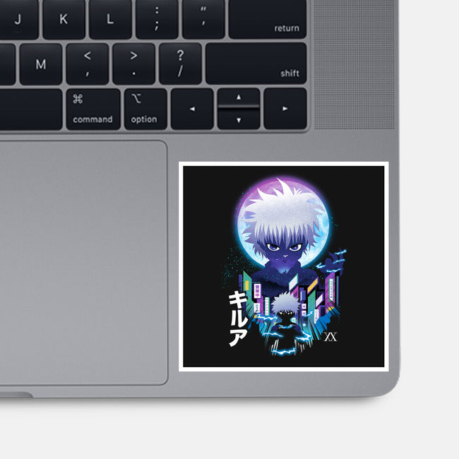 Killua Landscape-none glossy sticker-dandingeroz