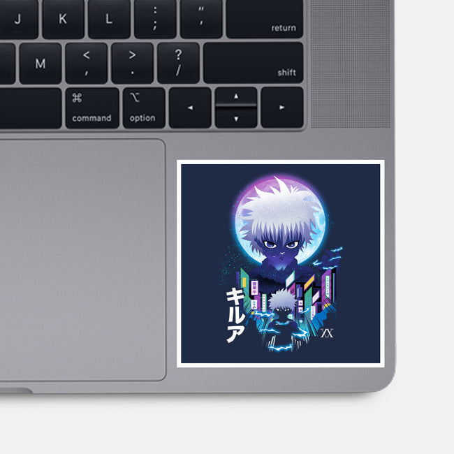 Killua Landscape-none glossy sticker-dandingeroz