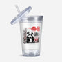 Panda Red Sun-none acrylic tumbler drinkware-NemiMakeit