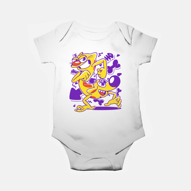 A Woof And A Purr-baby basic onesie-estudiofitas