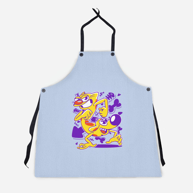 A Woof And A Purr-unisex kitchen apron-estudiofitas