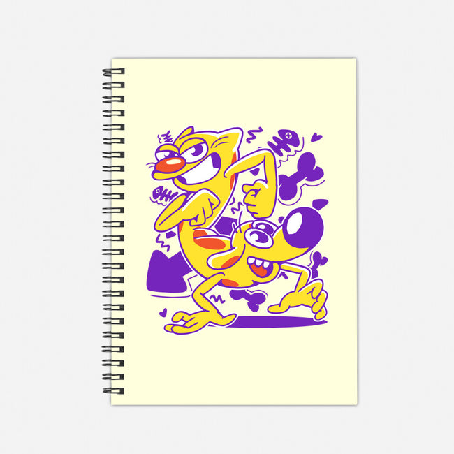 A Woof And A Purr-none dot grid notebook-estudiofitas