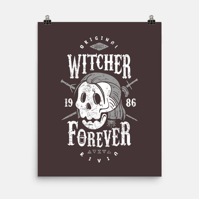 Witcher Forever-none matte poster-Olipop