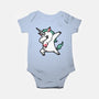 The Dabbing Unicorn-baby basic onesie-tobefonseca