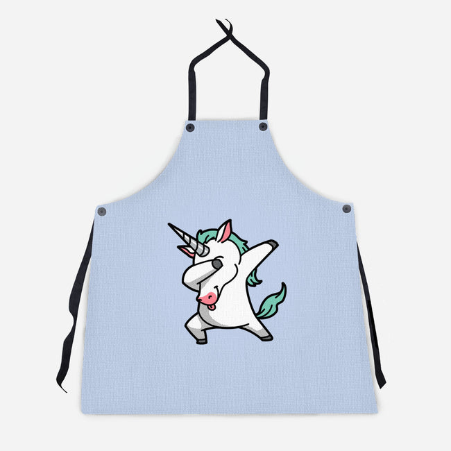 The Dabbing Unicorn-unisex kitchen apron-tobefonseca