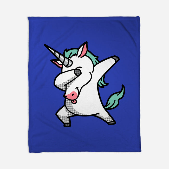 The Dabbing Unicorn-none fleece blanket-tobefonseca