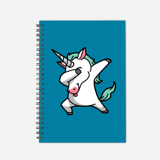 The Dabbing Unicorn-none dot grid notebook-tobefonseca