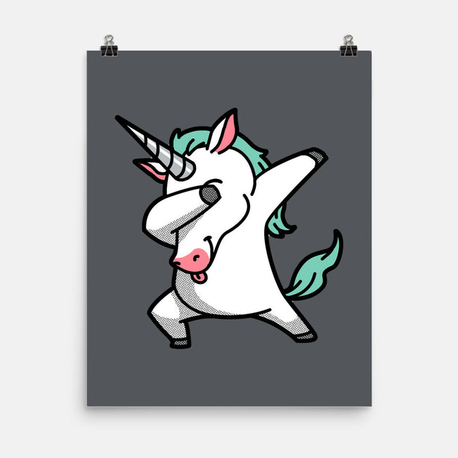 The Dabbing Unicorn-none matte poster-tobefonseca