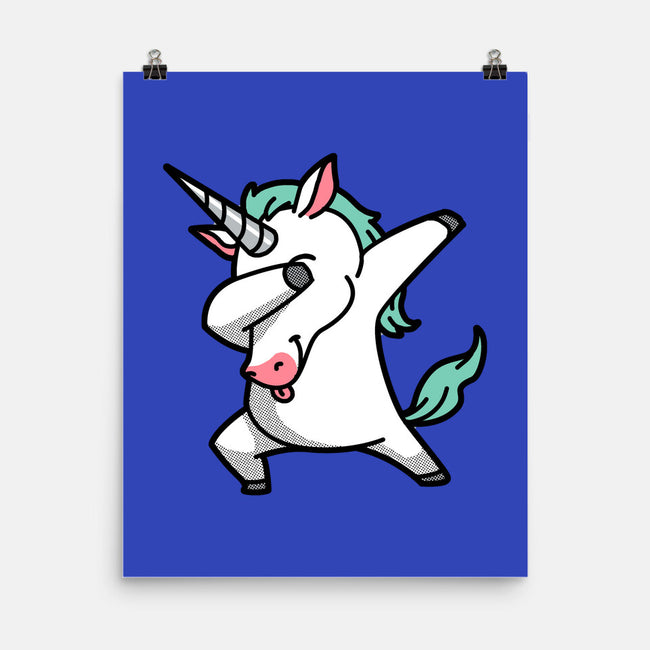 The Dabbing Unicorn-none matte poster-tobefonseca
