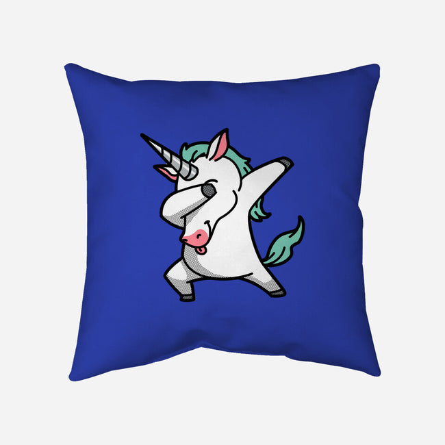 The Dabbing Unicorn-none removable cover throw pillow-tobefonseca