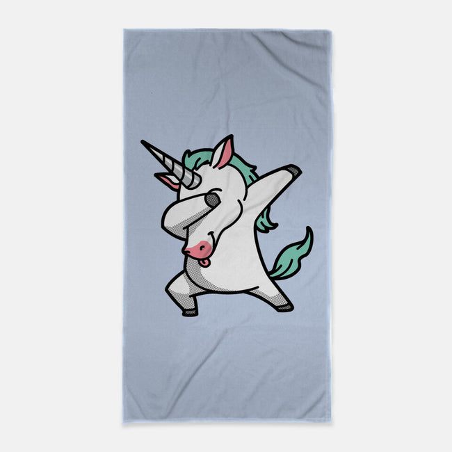 The Dabbing Unicorn-none beach towel-tobefonseca