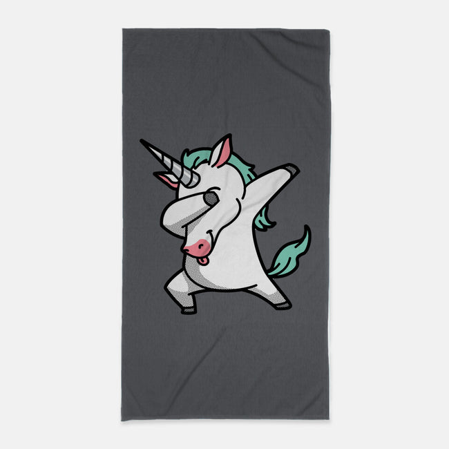 The Dabbing Unicorn-none beach towel-tobefonseca