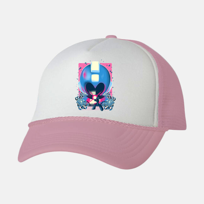 Megaman Memories-unisex trucker hat-hypertwenty