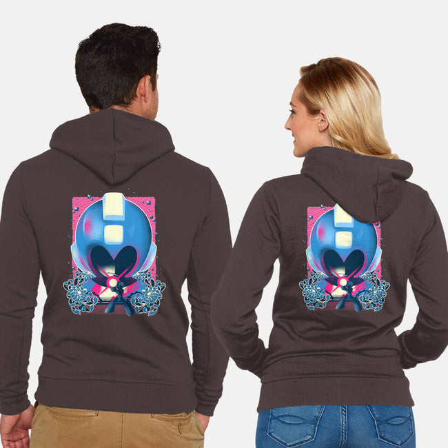 Megaman Memories-unisex zip-up sweatshirt-hypertwenty