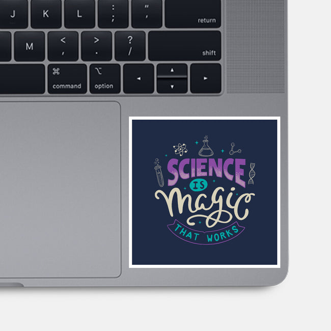 Science Is Magic That Works-none glossy sticker-tobefonseca