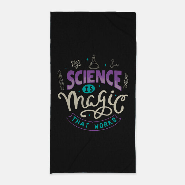 Science Is Magic That Works-none beach towel-tobefonseca