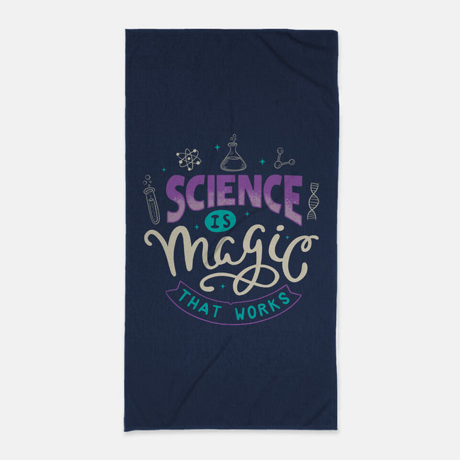 Science Is Magic That Works-none beach towel-tobefonseca