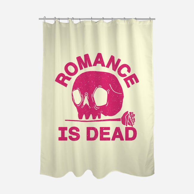 Romance Is Dead-none polyester shower curtain-fanfreak1