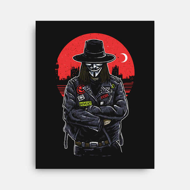 V And Vendetta-none stretched canvas-ElMattew