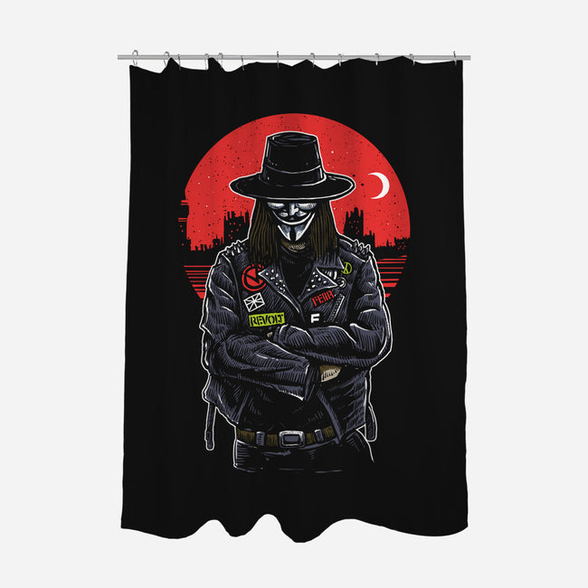 V And Vendetta-none polyester shower curtain-ElMattew