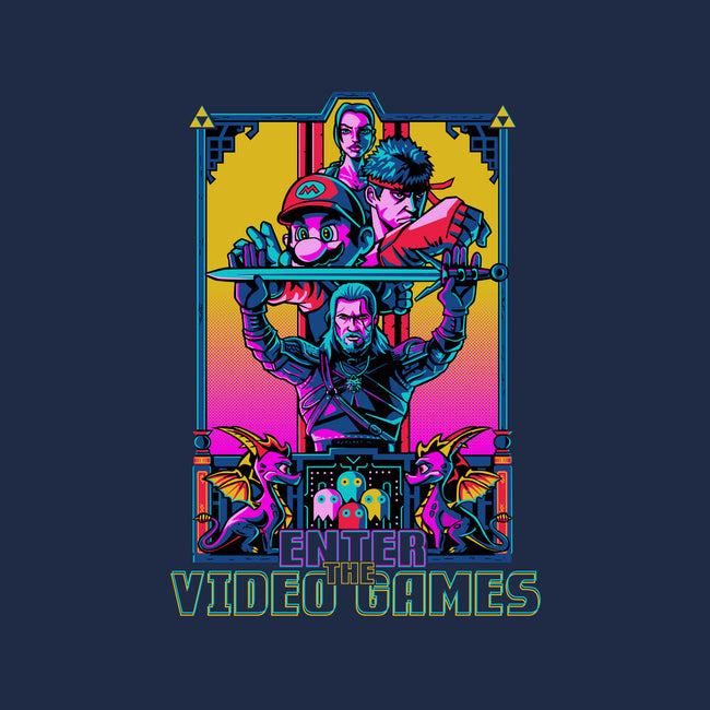 Enter The Video Games-youth basic tee-daobiwan