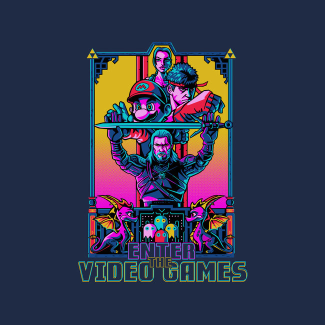 Enter The Video Games-womens basic tee-daobiwan