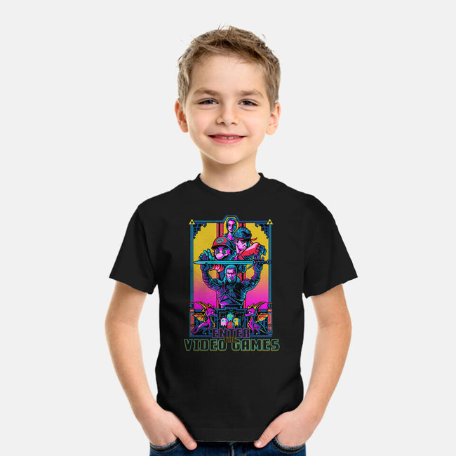 Enter The Video Games-youth basic tee-daobiwan