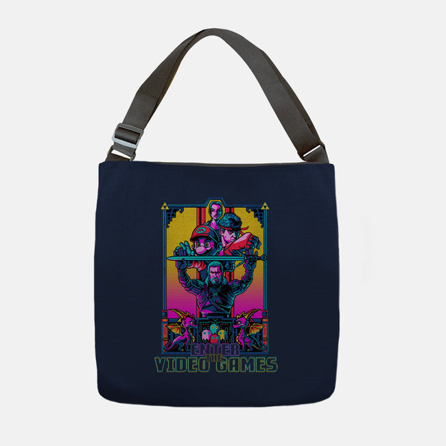 Enter The Video Games-none adjustable tote-daobiwan